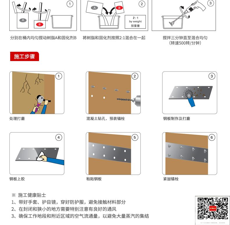 包钢浑南粘钢加固施工过程